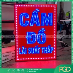 Biển vẫy LED ruồi tiệm cầm đồ| Bảng Vẫy theo yêu cầu TPHCM