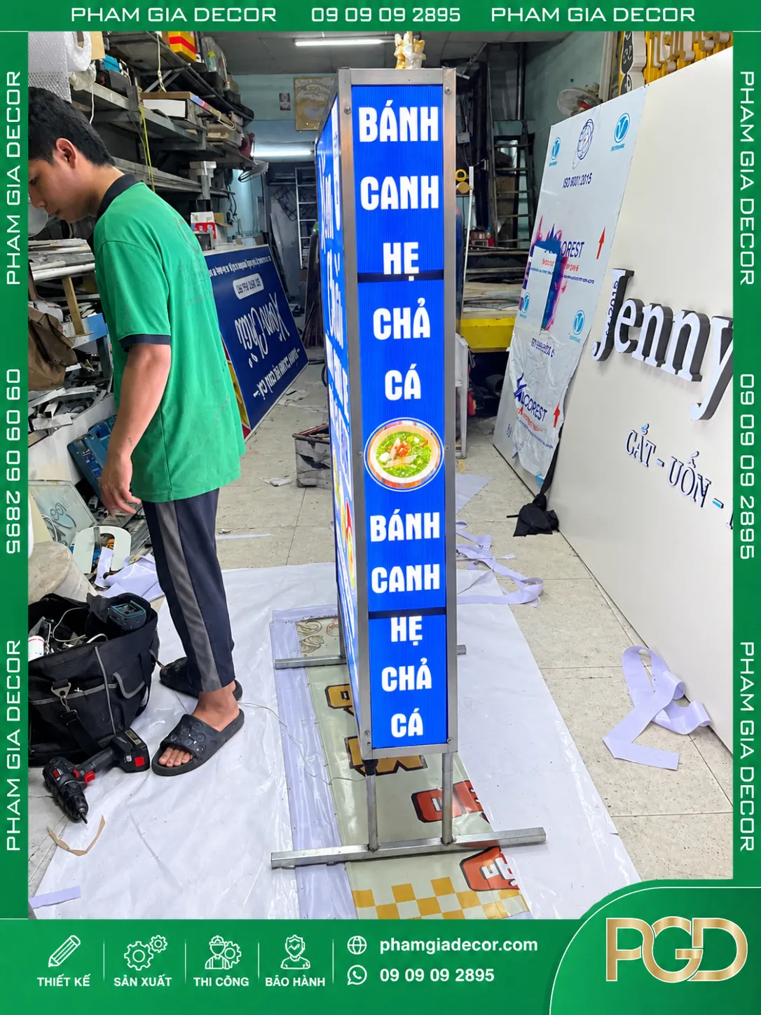 Hộp đèn bạt hiflex 2 mặt 16 Hộp đèn bạt hiflex 2 mặt
