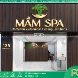 Thi công trọn gói bảng hiệu mầm spa