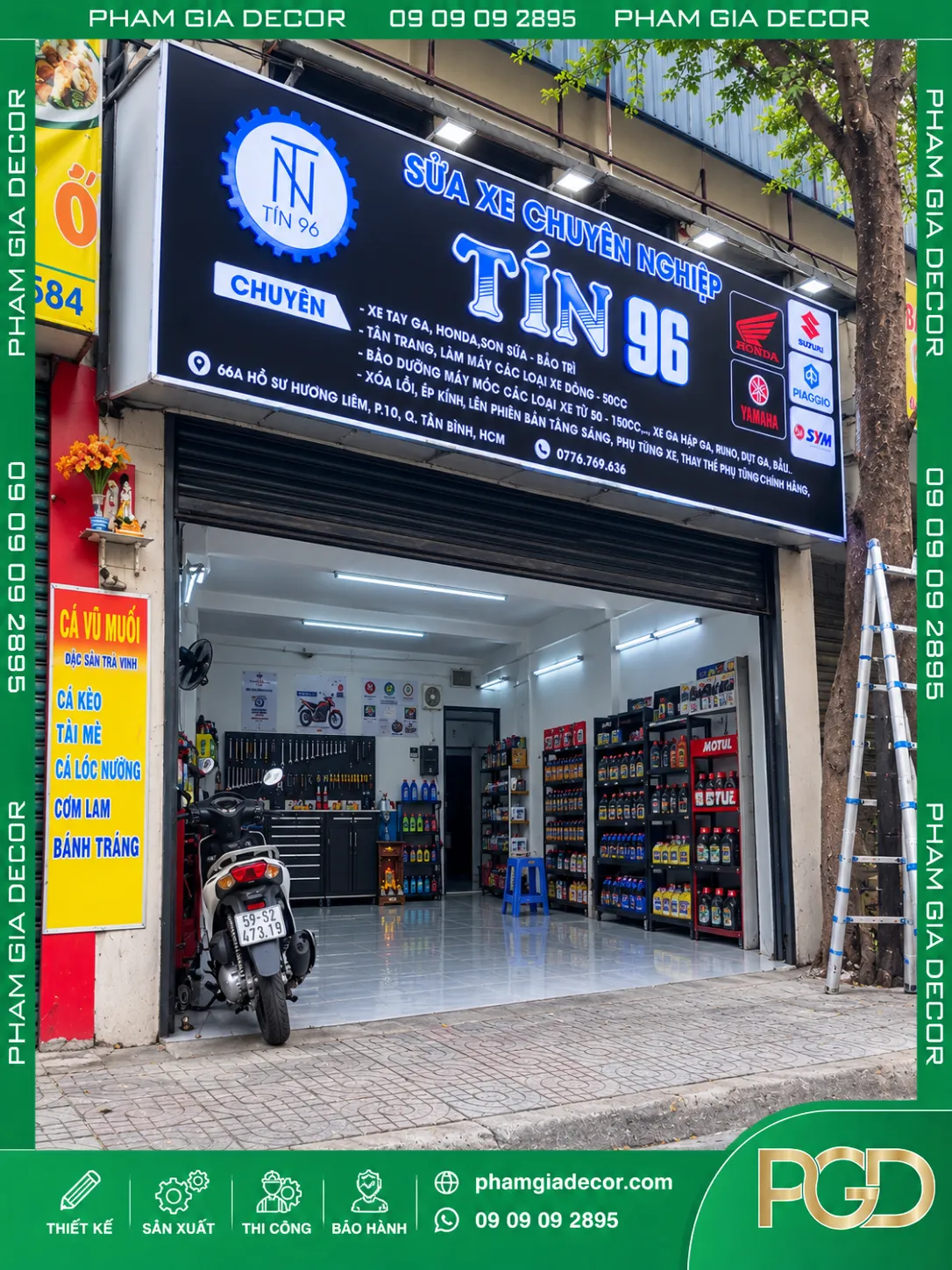 Bảng hiệu bạt căng khung nhôm Tín 69 14 Bảng hiệu bạt căng khung nhôm Tín 69