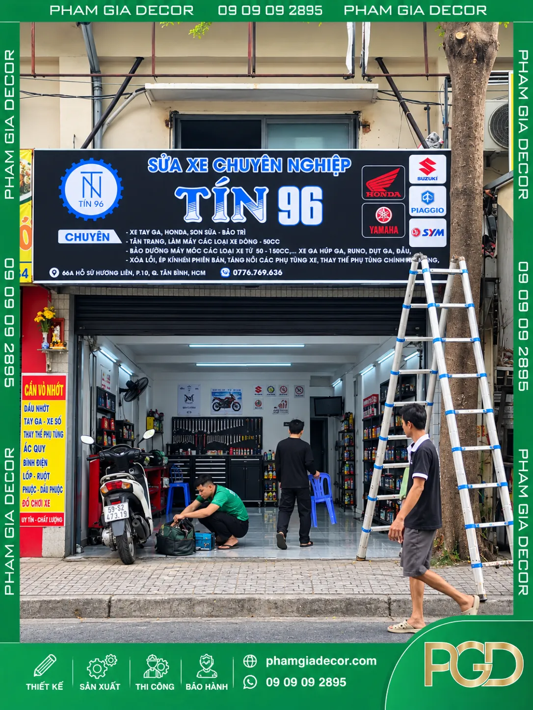 Bảng hiệu bạt căng khung nhôm Tín 69 13 Bảng hiệu bạt căng khung nhôm Tín 69