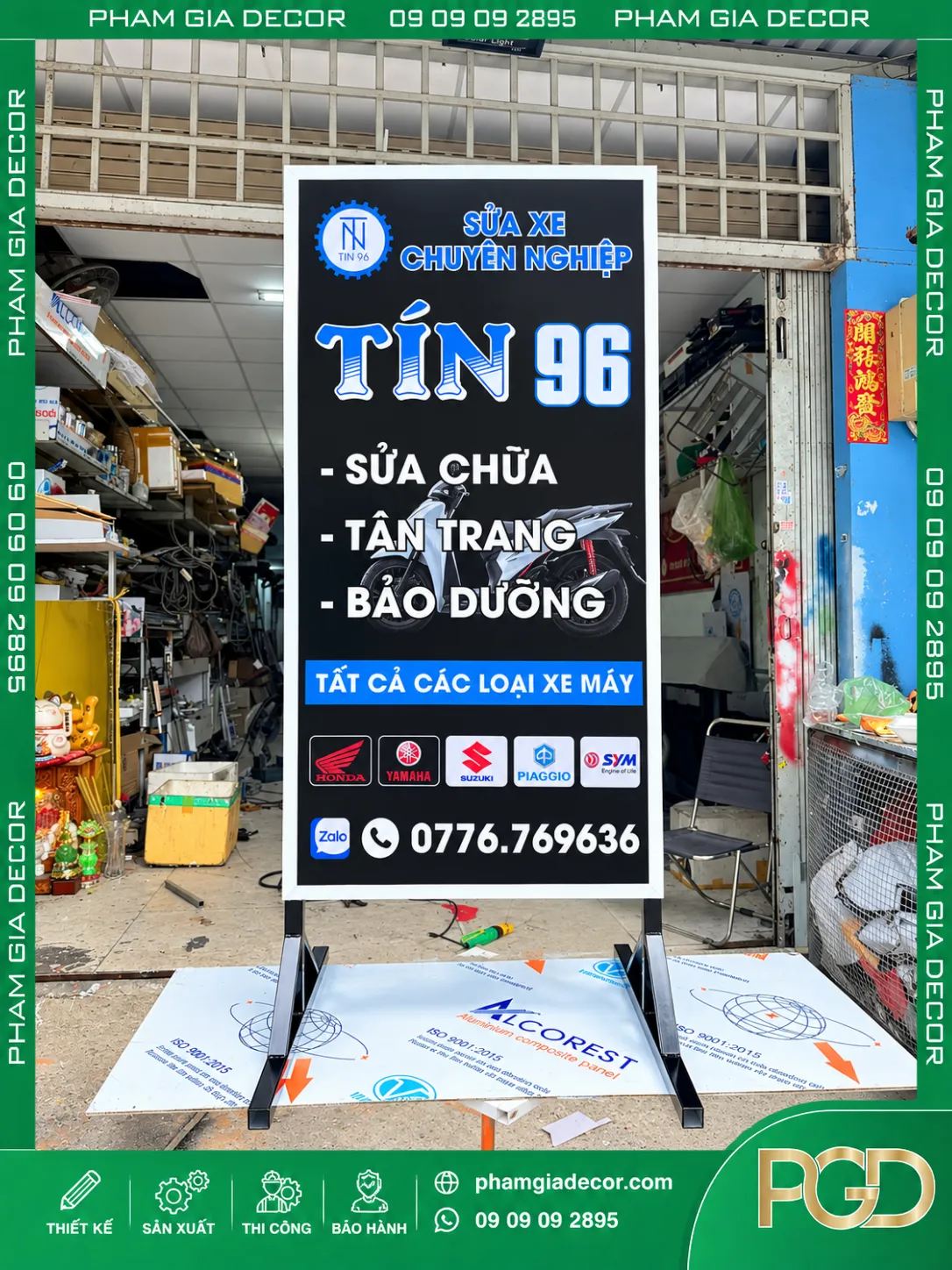 Bảng hiệu bạt căng khung nhôm Tín 69 17 Bảng hiệu bạt căng khung nhôm Tín 69