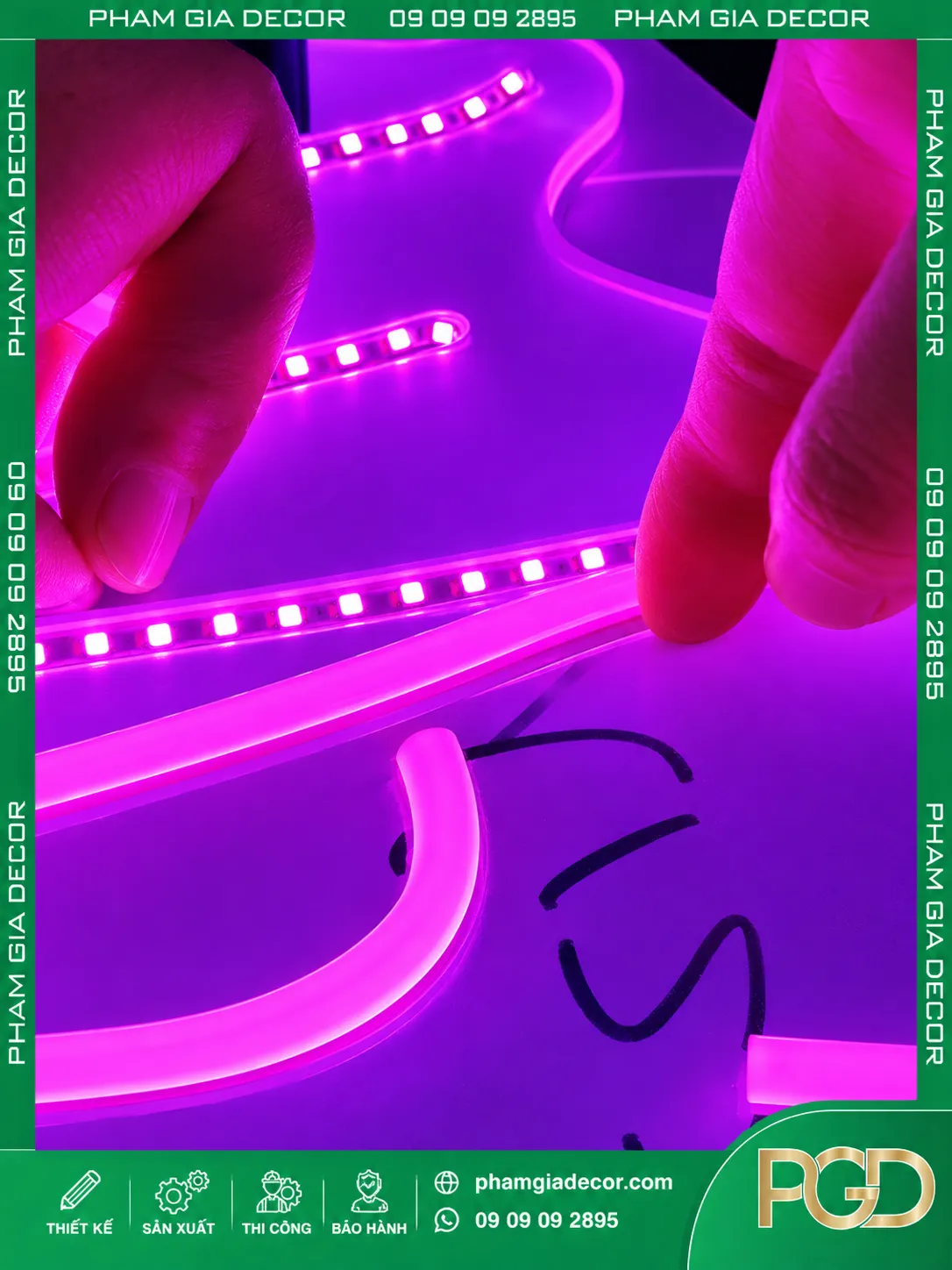 Dây led neon sign làm bảng hiệu quảng cáo 13 Dây led neon sign làm bảng hiệu quảng cáo