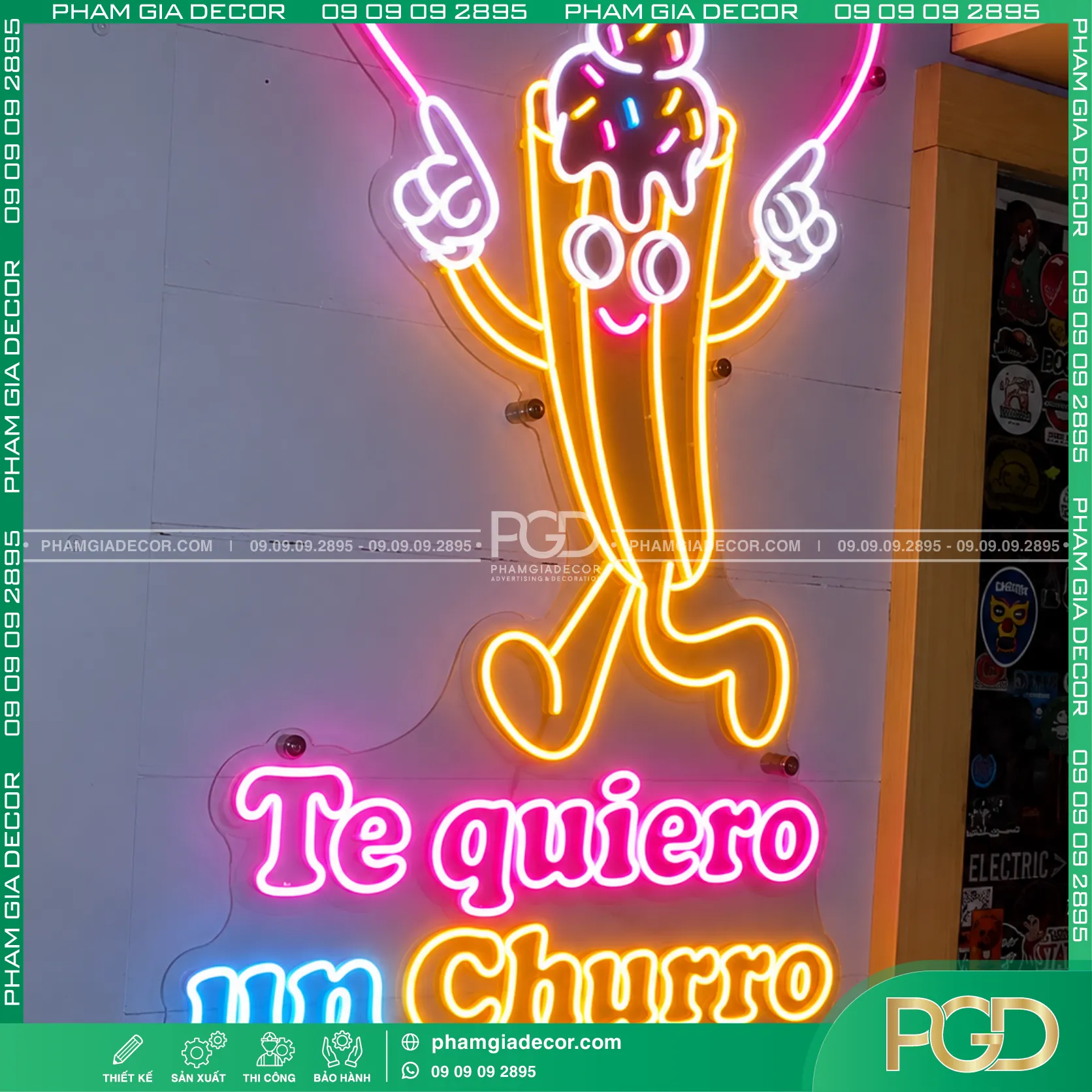 LED Neon Sign nhiều màu theo yêu cầu 12 LED Neon Sign nhiều màu theo yêu cầu