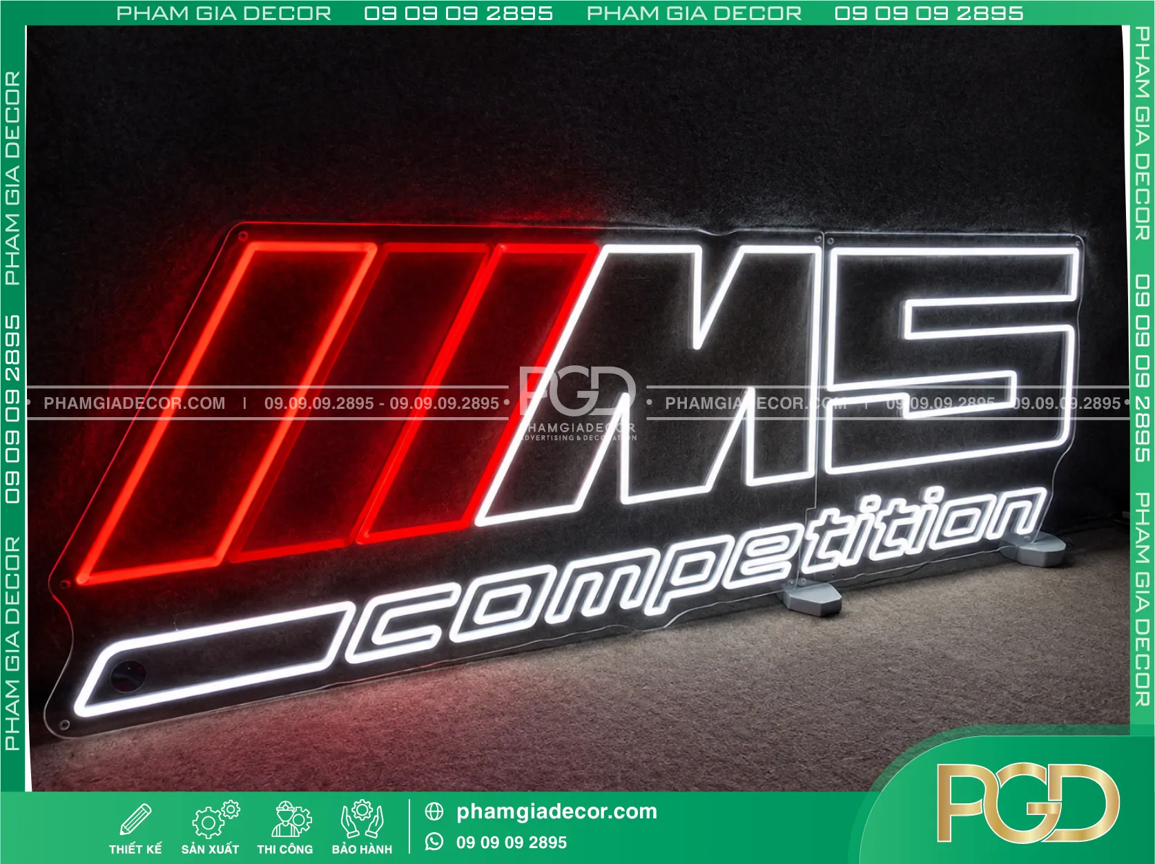 Bảng LED Neon Sign chữ 2 nét 15 Bảng LED Neon Sign chữ 2 nét