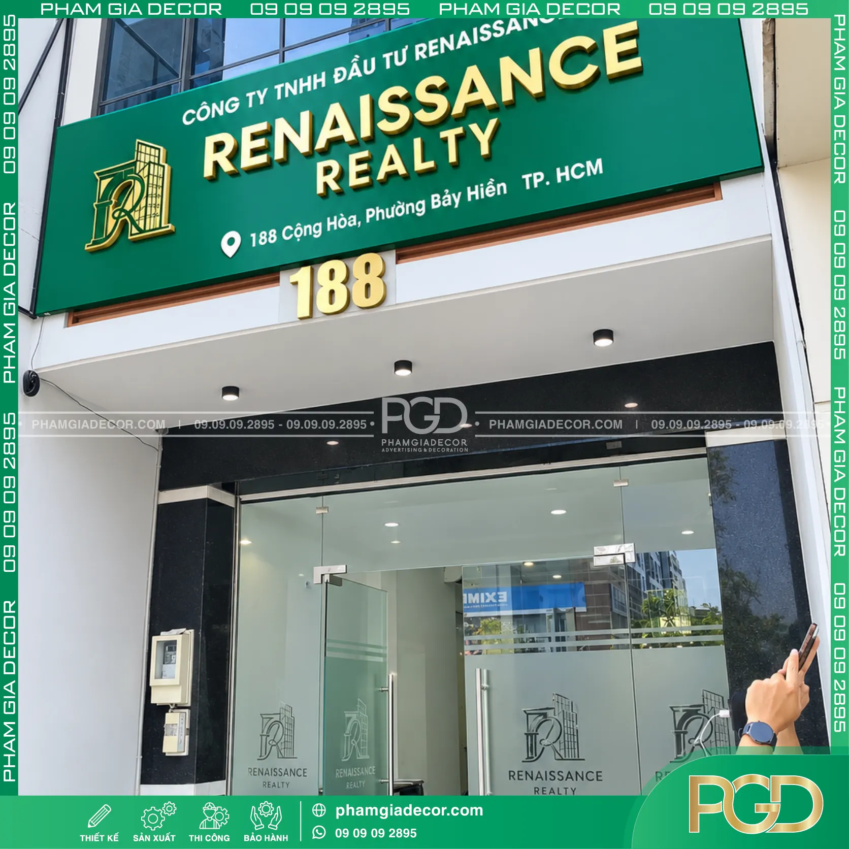 Thi công trọn gói bảng hiệu Renaissance Realty 15 Thi công trọn gói bảng hiệu Renaissance Realty