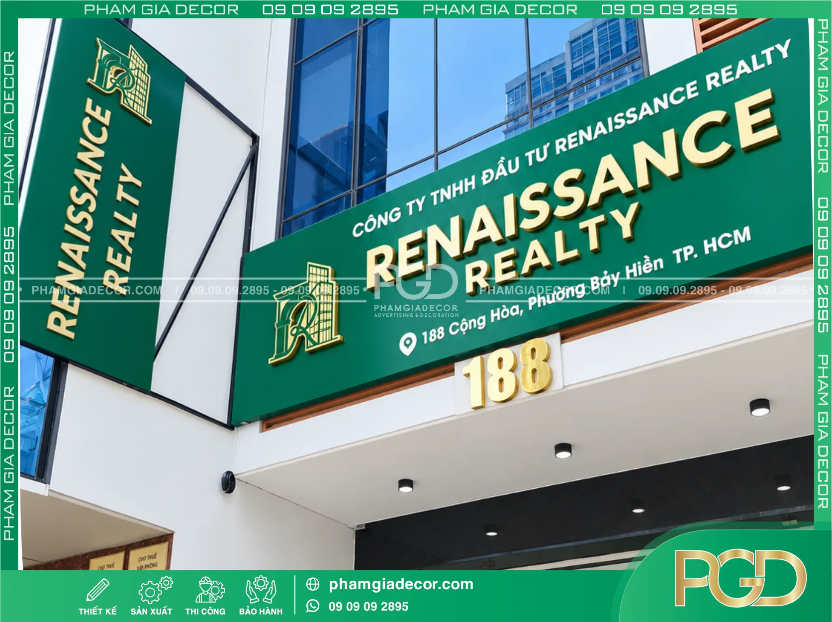 Thi công trọn gói bảng hiệu Renaissance Realty 16 Thi công trọn gói bảng hiệu Renaissance Realty