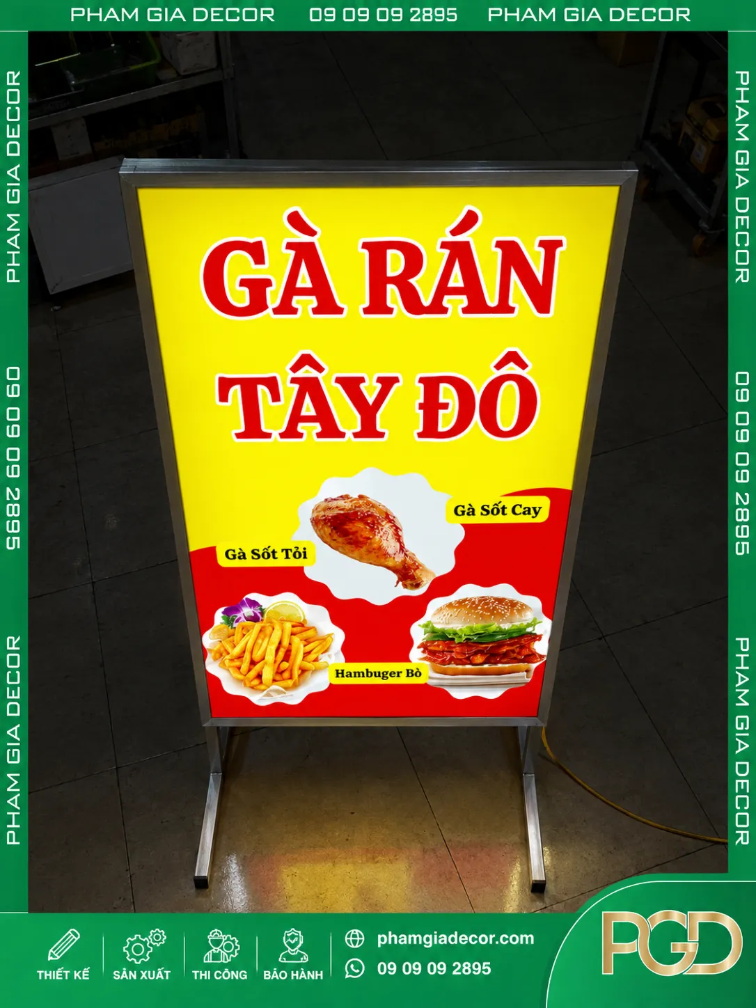 Hộp Đèn Bạt Chân Đứng 17 Hộp Đèn Bạt Chân Đứng