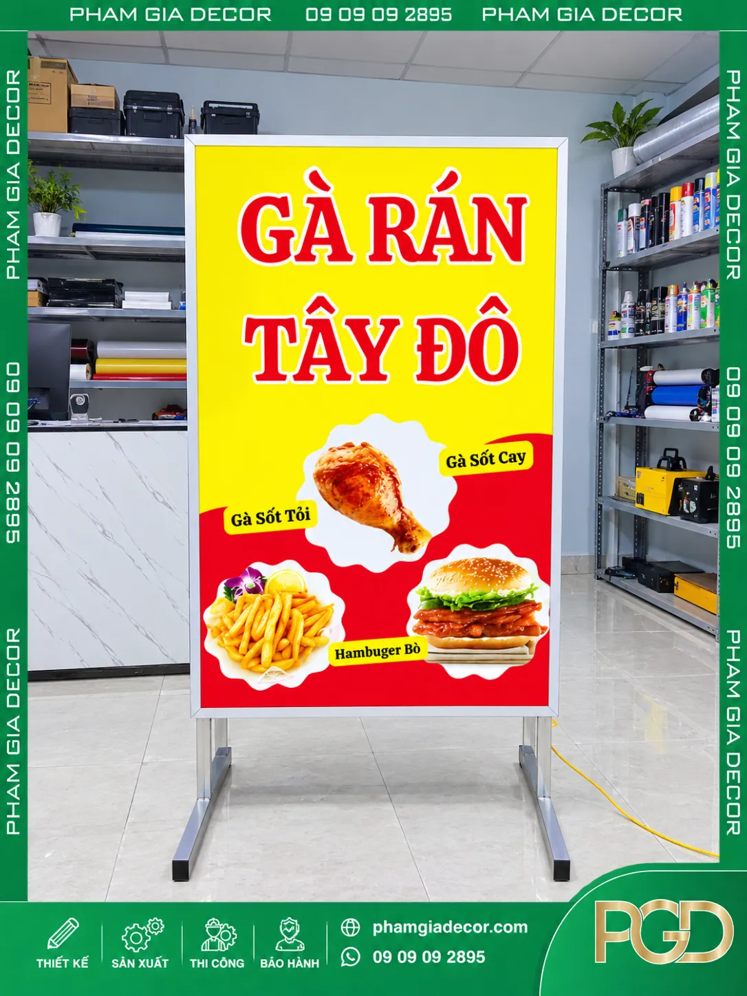 Hộp Đèn Bạt Chân Đứng 14 Hộp Đèn Bạt Chân Đứng