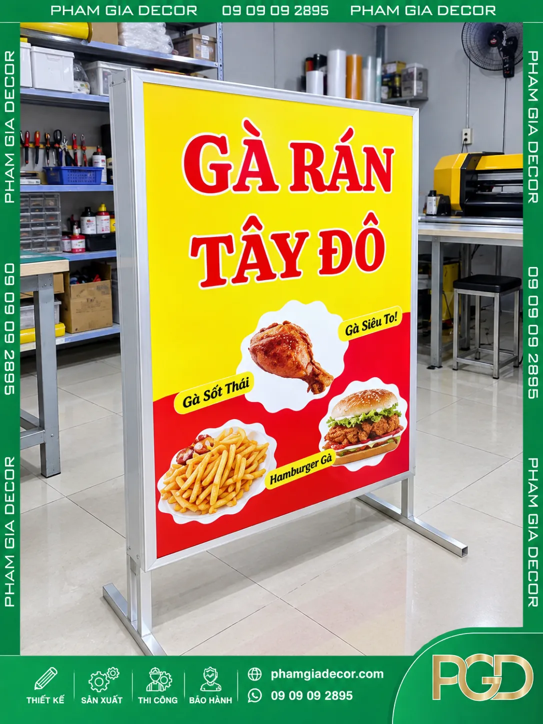 Hộp Đèn Bạt Chân Đứng 15 Hộp Đèn Bạt Chân Đứng