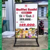 Hộp Đèn Bạt Không Gân Đứng Buffet Sushi