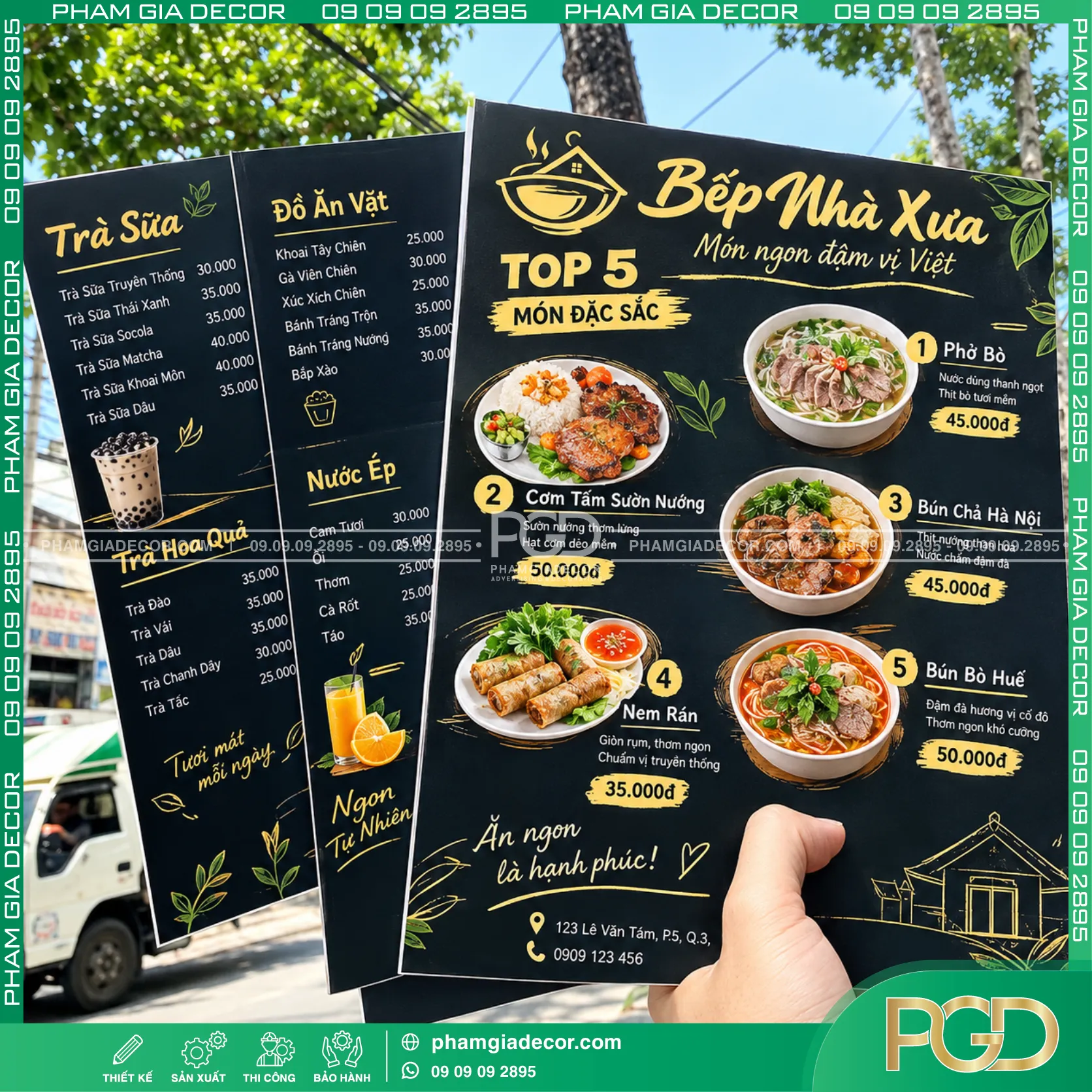 In ấn menu dán formex nhanh, giá rẻ TPHCM 13 In ấn menu dán formex nhanh, giá rẻ TPHCM