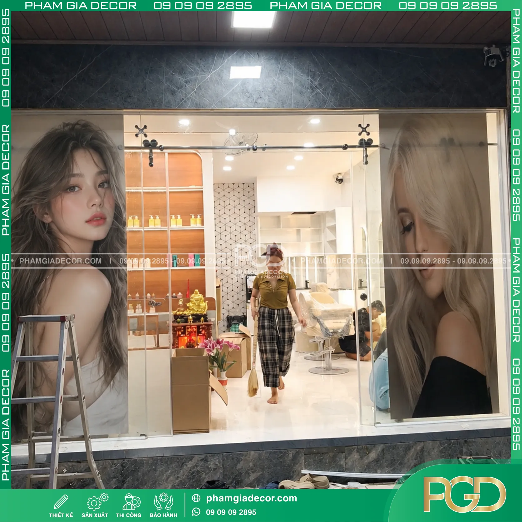 Thi Công Bảng Hiệu Trọn Gói Salon Tóc Tiến Long 22 Thi Công Bảng Hiệu Trọn Gói Salon Tóc Tiến Long