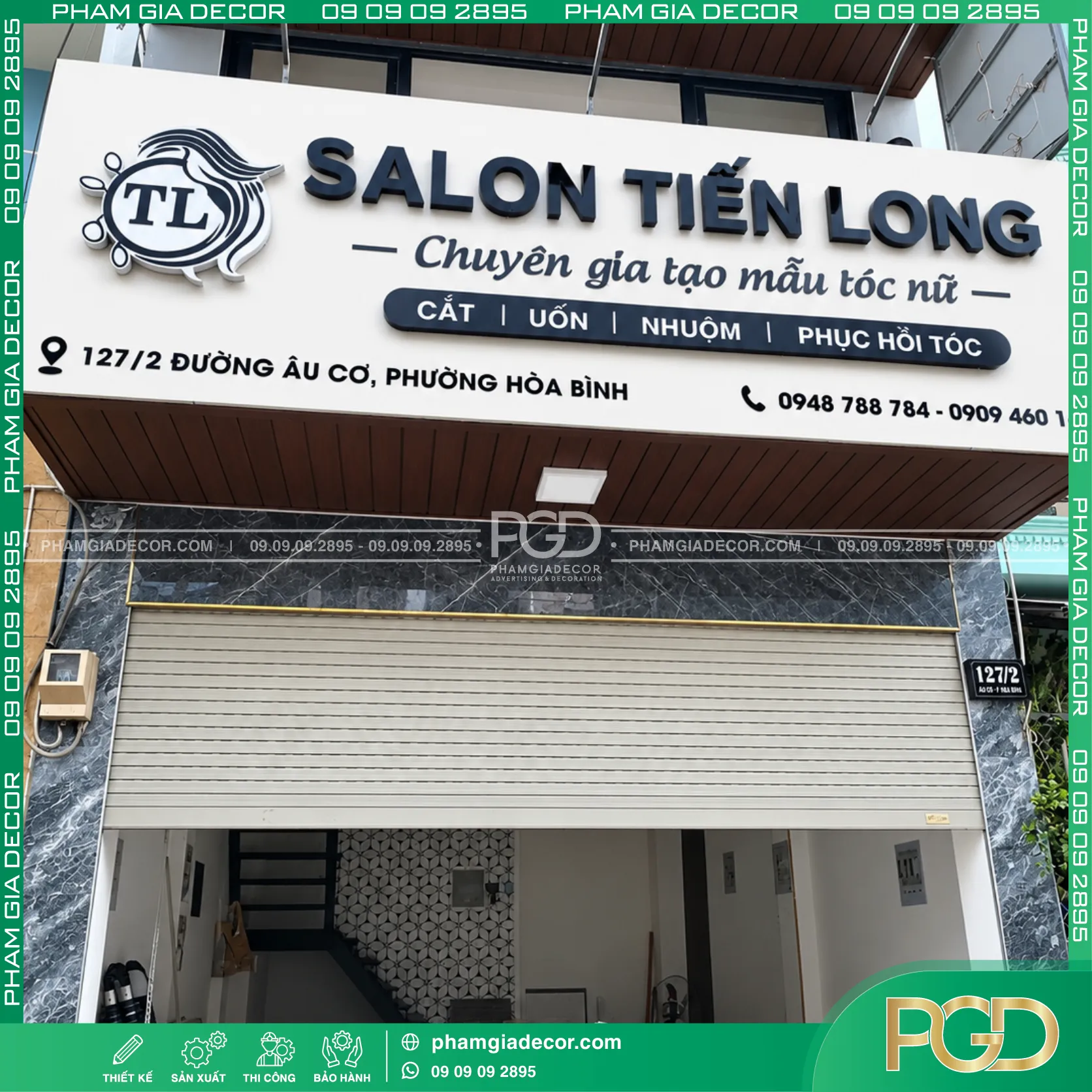 Thi Công Bảng Hiệu Trọn Gói Salon Tóc Tiến Long 15 Thi Công Bảng Hiệu Trọn Gói Salon Tóc Tiến Long
