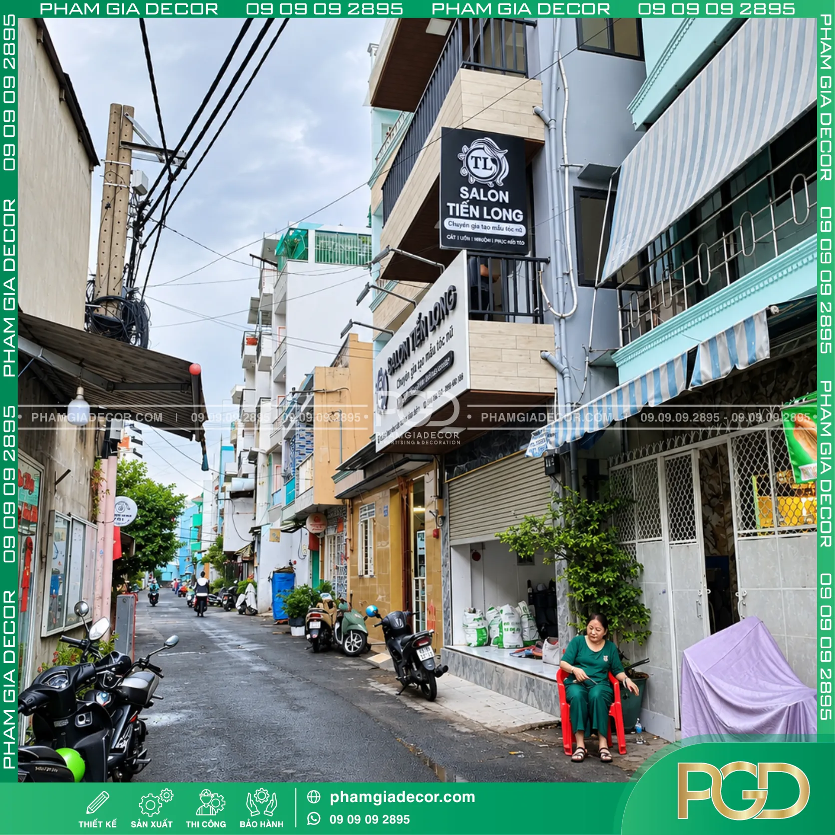Thi Công Bảng Hiệu Trọn Gói Salon Tóc Tiến Long 24 Thi Công Bảng Hiệu Trọn Gói Salon Tóc Tiến Long