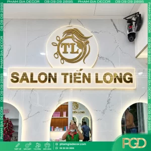 Thi Công Bảng Hiệu Trọn Gói Salon Tóc Tiến Long 12 Lam bang hieu salon tien long 8