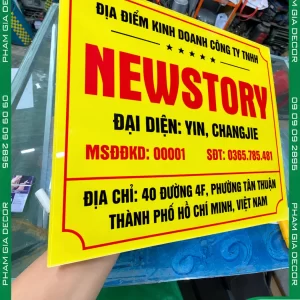 Bảng Tên Công Ty NEWSTORY 8 bang cong ty 5