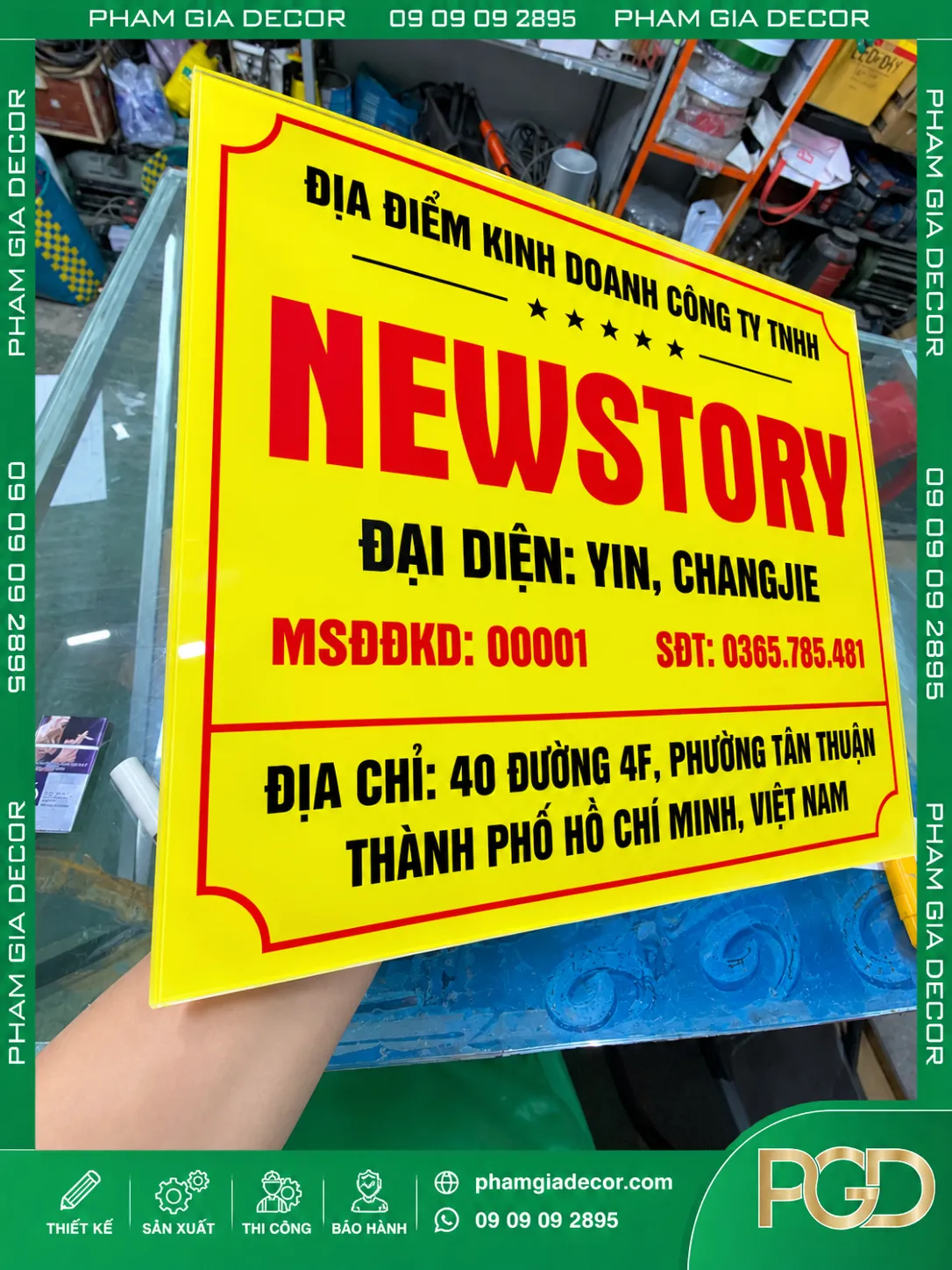 Bảng Tên Công Ty NEWSTORY 4 Bảng Tên Công Ty NEWSTORY - Ảnh 3
