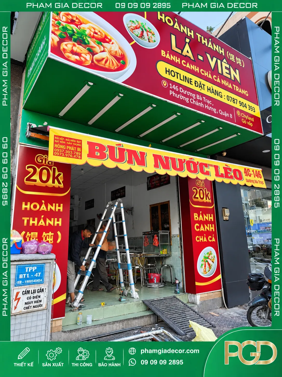 Làm Trọn Gói Bảng Hiệu Bạt Lá - Viên Nhanh Chóng