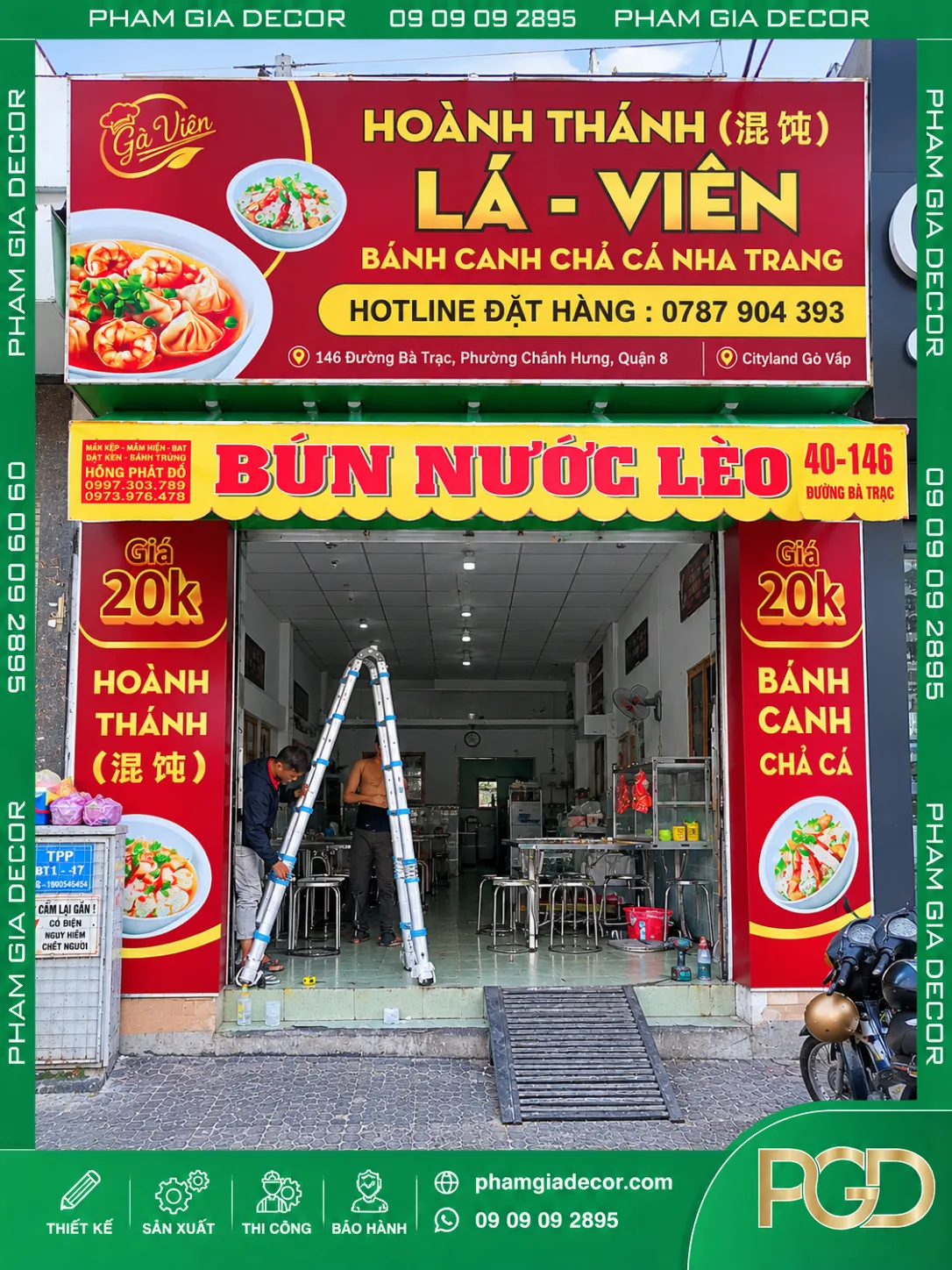 Làm Trọn Gói Bảng Hiệu Bạt Lá - Viên Nhanh Chóng