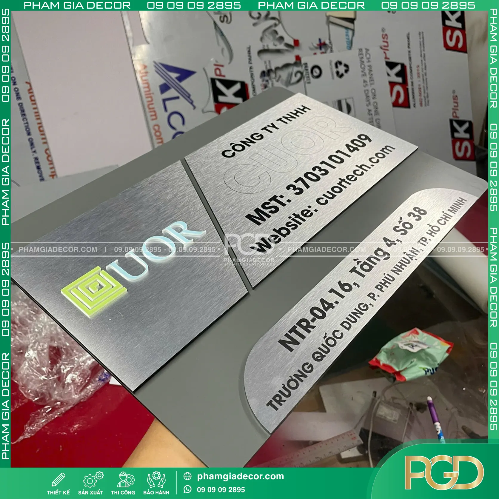 Bảng Tên Công Ty Inox Xước Chữ Nổi lấy liền tại Tphcm 6 Bảng Tên Công Ty Inox Xước Chữ Nổi lấy liền tại Tphcm - Ảnh 5