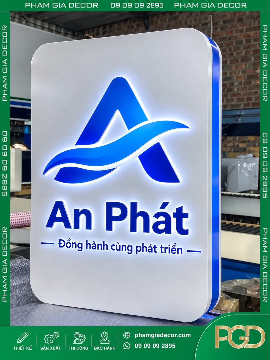 Hộp Đèn Logo Đẹp Cho Cửa Hàng, Công Ty, Showroom 12 Hộp Đèn Logo