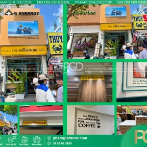 Làm Bảng Hiệu Trọn Gói Quán Cà Phê The SAIGON86